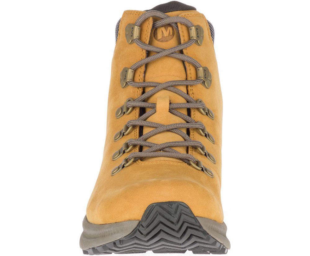 Kozaki Merrell Męskie Brązowe - Ontario Mid Waterproof - 802694-UTP